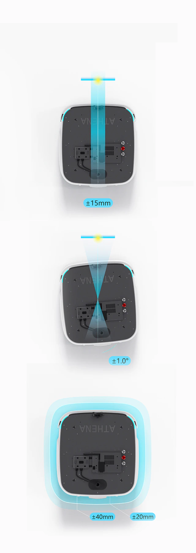 Athena 2.0 navigation and obstacle avoidance performance parameters