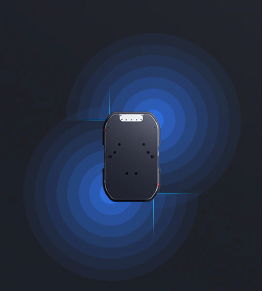 Equipped with two mapping lidars