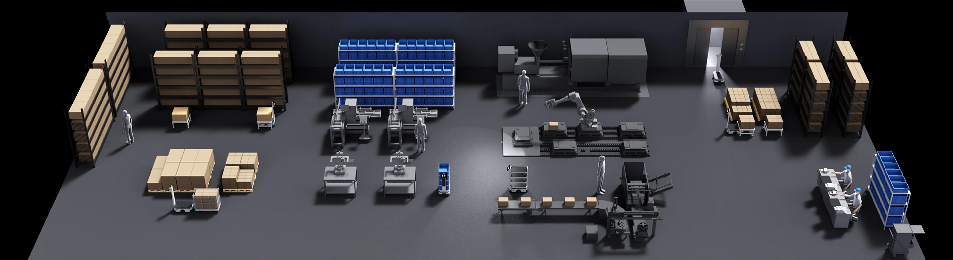 Applications in automated industrial workshops