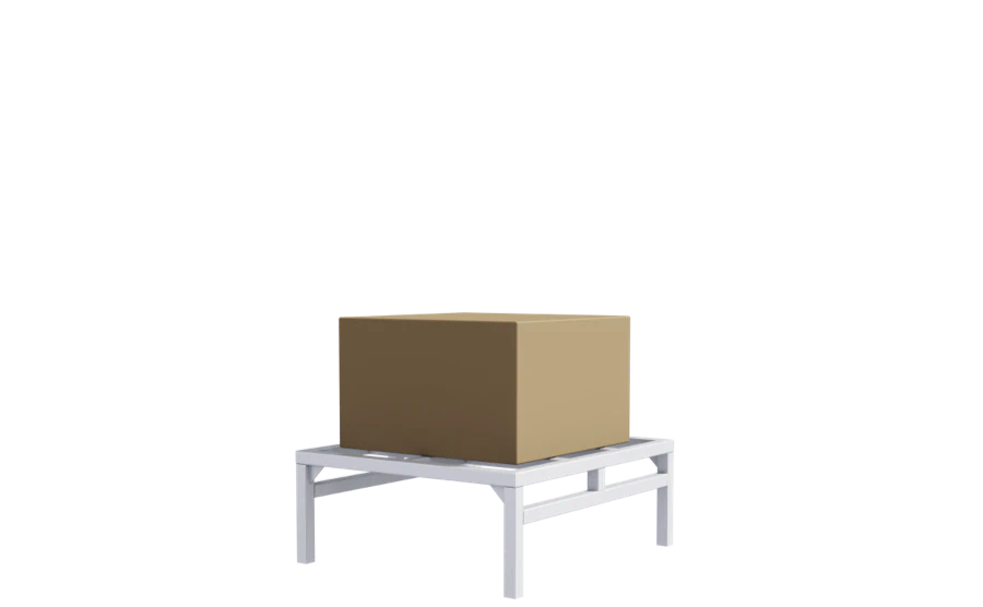 Phoebus can be equipped with shelving for material handling