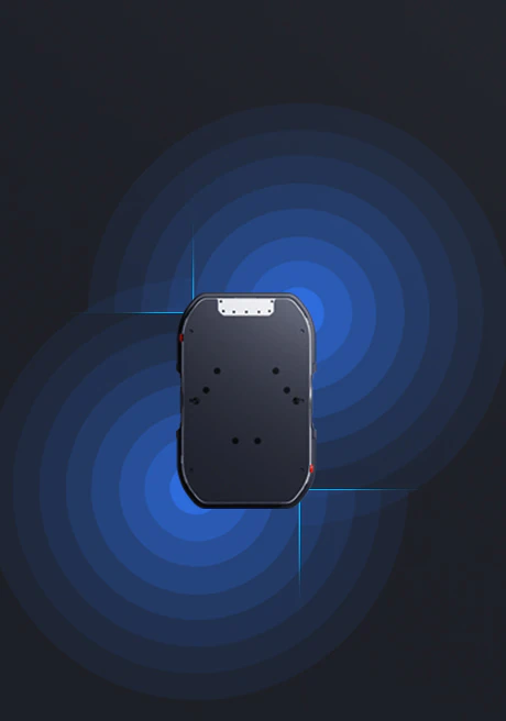 Equipped with two mapping lidars