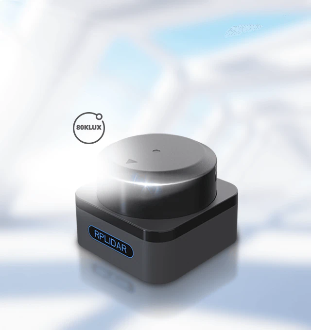 RPLIDAR S3 80KLux ambient light interference resistance